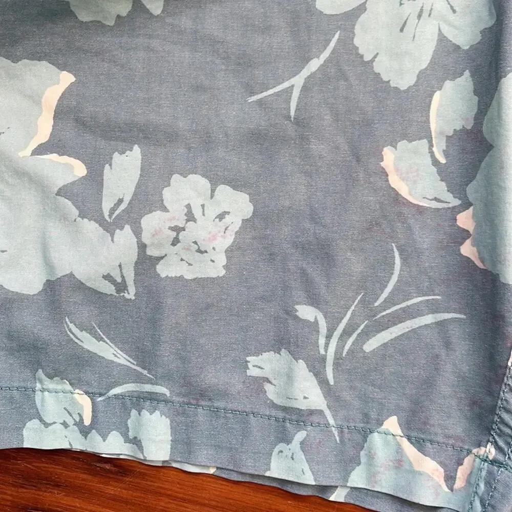 RVCA dual purpose trunk flat front floral printed swim shorts sz 30